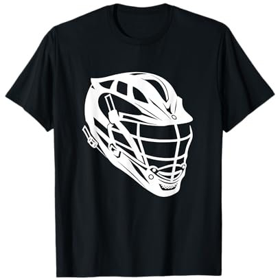 Lacrosse Helm Zeichnung T-Shirt