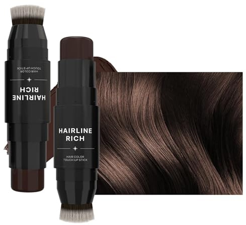 Cabellido de la raíz del cabello Stick - Corrector de cabello gris, retoque de raíz | Corrector de raíz impermeable, cobertura de raíz instantánea, barra de color de cabello fácil de usar, resultados
