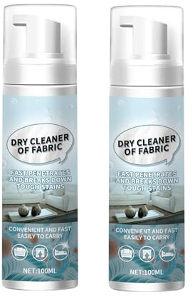 Limpiador de Telas y Ylfombras,Limpiador de Alfombras Premium,Espuma Limpiadora Para Aspirar,Limpieza de Colchon,Limpia Colchones,Espuma Limpia Tapicerias,Fácil de Usar,100ml*2pc