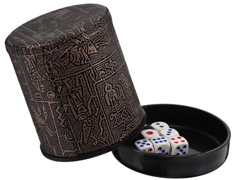 ifundom Vaso para Dados de Plástico con Base Accesorio para Mesa Resistente para Fiestas y Entretenimiento
