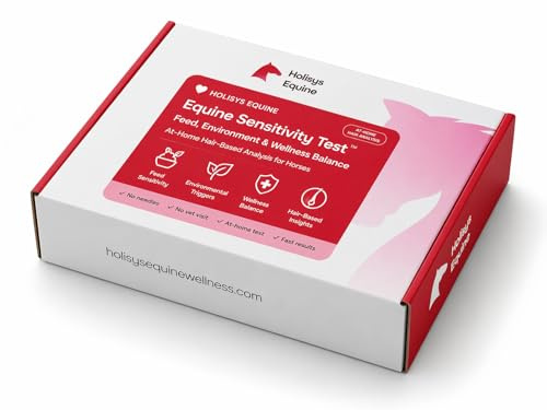 Equine Sensitivity Test Kit for Horses – Feed, Environment & Wellness Balance – At-Home Hair-Based Analysis – Supports Digestion, Condition & Performance – Holisys EquiScan™