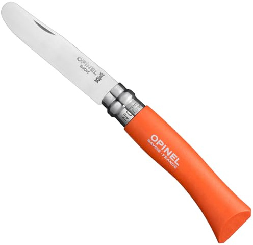 Opinel My First Knife No. 07, Children's Folding Pocket Knife (Orange)