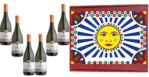 Sicilia Bedda - Makisè 100% Grillo Frizzante Naturale - In Elegante Box 6 Bottiglie 75 cl - Cantine Fina