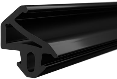 DQ-PP Fensterdichtung – Schwarz – 1 m – S-1155 – Für PLUS-TEC PVC Fenster – Gummidichtug Dichtband – Kunststofffensterdichtungen – Profildichtung Türdichtung