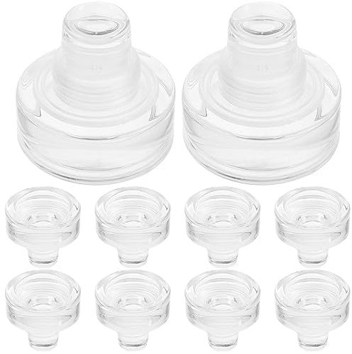 BESTonZON 10 Stück T-Förmige Weinflaschenverschlüsse Aus Glas Wiederverwendbare Stopfen Für Bier Und Getränke Frischhaltend Ideal Für Zuhause Und Feiern