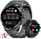 Montre Connectée Homme 1,43'' AMOLED Montre Connectée avec Appel Bluetooth Assistant Vocal, 2 Bracelets,124 Modes Sportifs, Autonomie de 15 Jours, SpO2, Calorie, Etanche Smartwatch pour iOS Android…