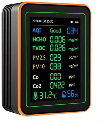 Moniteur de dioxyde de carbone 12 en 1, testeur numérique de température et d'humidité - Détecteur de dioxyde de carbone - Moniteur de qualité de l'air