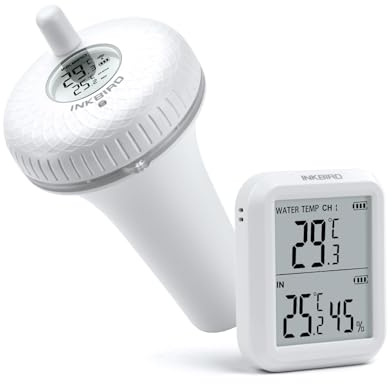 Inkbird trådlös IBS-P01R pooltermometer, flytande termometer för akvarium