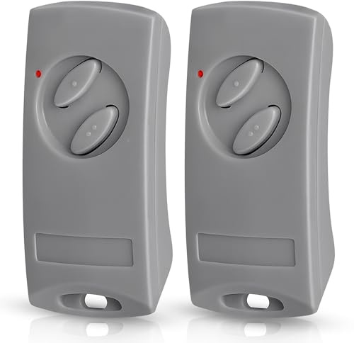 pepape 2 pezzi apriporta garage telecomando per EcoStar RSE2-433, RSC2-433, RSZ1-433, trasmettitore manuale 433 MHz per Hormann EcoStar Liftronic 500/700/800 per Portronic D2500/D5000/S4000