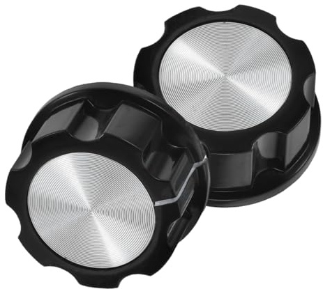 ABOOFAN Juego De 2 Perillas De Control Repuestos Para Freidoras De Aire Hornos Y Estufas De Gas Botones De Temporizador Compactos Fácil Instalación