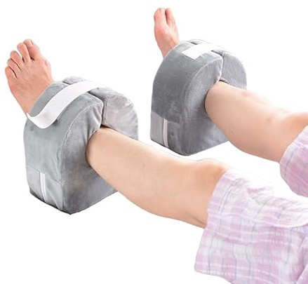 Coussinets de Soutien pour Pieds SurélevésTalonnières Anti-Escarres Réglable Coussin Protection de Talon Main pour Blessure au Pied Blessure de Jambe Universel Gauche et Droit