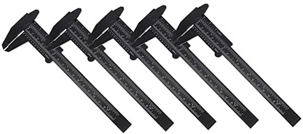 jojofuny 5 Pezzi Strumento Di Misurazione Per Profondità e Gradini in Interni Ed Esterni Doppia Scala Per Diametri Interni Ed Esterni