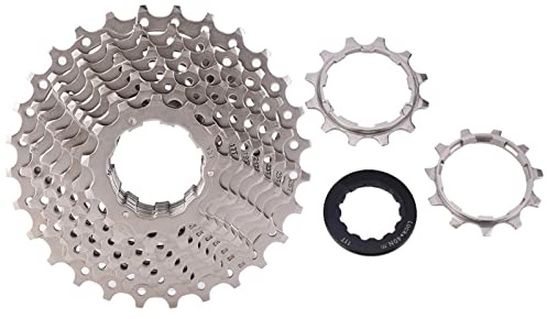 Cassette 11-28T 8/9 / 10/11 velocidades, acero endurecido y tratamiento anticorrosión - Cambio suave y duradero, compatible con bicicleta de carretera (10S 11-28T)