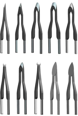 YWMJZEU 10 Puntas de de Pirograbado, Prácticas Y Resistentes, para Estampar Madera en Caliente.