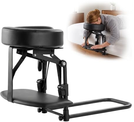 Tavolo da massaggio, poggiatesta mobile, di ricambio, lettino da massaggio con cuscino, poggiatesta universale regolabile con cuscino per il viso per letto di bellezza, lettino da massaggio
