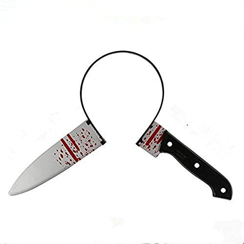 sweenaly Bandeau de couteau , accessoire d'horreur , accessoire drôle pour Halloween, cosplay (couteau à fruit)