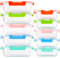C CREST Lot de 10 Récipient en Verre - 1040 ML + 370 ML Boîtes Alimentaires - Contenants de Stockage de Repas en Verre, sans BPA (Multicolore)