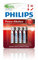 Philips LR034PB/05 - Batterie alcaline AAA da 1,5 V, confezione da 4