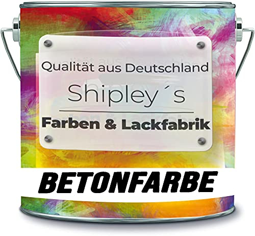 Shipley's Farben & Lackfabrik Betongfärg garagefärg golvfärg golvbeläggning för inomhus kakel lack industrigolv källarfärg vardagsrum gjutharts epoxiharts (1,25 kg, agatgrå Ral 7038)