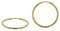 trendor Damen Ohrringe Gold 333 / 8K Creolen Breite 2 mm Ø 30 mm 51170