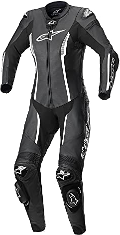 Alpinestars Stella Missile V2 1-Teiler Motorrad Damen Lederkombi (Black/White,48)