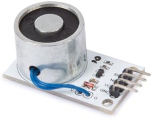 Whadda Électroaimant 5V, contrôle magnétique fiable pour les serrures de porte, l'opération de valve et les systèmes d'automatisation