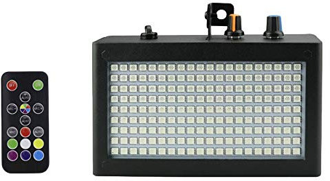 Lulaxy Lámpara Flash Estroboscópica De 180 Estroboscopio De Control De Sonido Remoto Portátil 35W Rgb Regulable Para Fiesta Bar Escenario (Enchufe Europa)