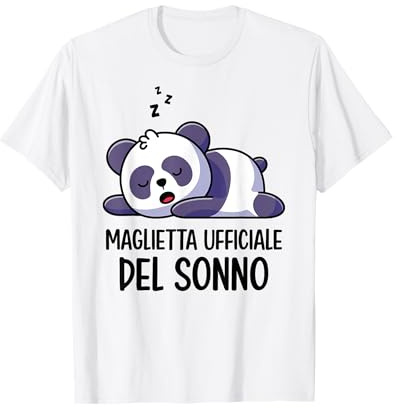 Panda Camicia da Notte Dormire Pigiama Maglietta