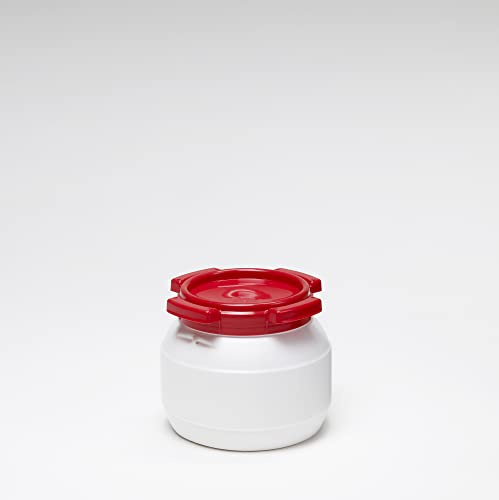 3.6 Litre 7004 Plastic Waterproof Airtight Watertight Storage Keg Drum Barrel - UN Approved Open Top Wide Mouth Jar - Food Liquid Oil Storage - Kayak Caving Canoeing Watersports Time Capsule