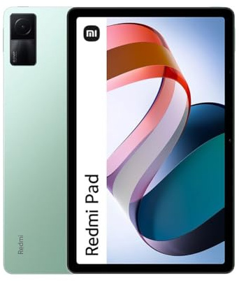 Xiaomi L83 Redmi Pad Tablet, 4 GB - 128 GB, Resolución de 1200 x 2000, Frecuencia de Actualización de 90 Hz, Verde Menta