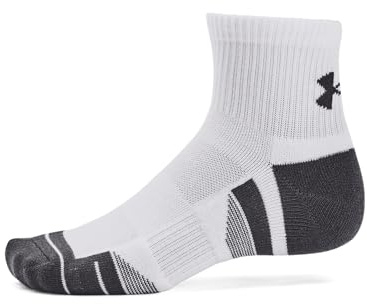 Under Armour UA Performance Tech 3pk Qtr, LG, White / White / Jet Gray