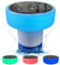 Tableta de cloro flotador, piscina cloro flotador con luz solar RGB Luz de 6 pulgadas 1200 mAh CLORINE Tableta Flotable Flotable Dispensador de cloro flotante para el parque acuático de la piscina