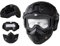 Taktischer Airsoft-Helm und Vollgesichtsmaske mit Abnehmbarer Schutzbrille mit NVG-Halterung vorne und seitlicher Schiene PJ Fast Helmet