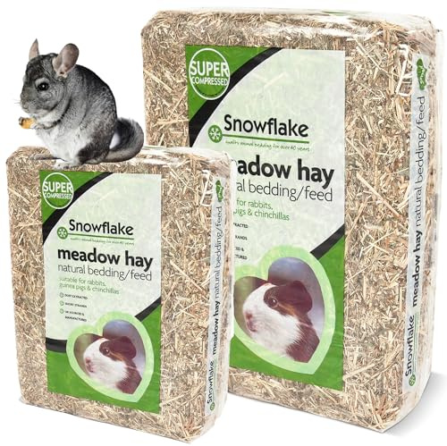 STORM TRADING GROUP Premium Dried Meadow Hay Grass For Small Animals Fresh Natural Feed Ideal For Hedgehogs, Guinea Pigs & Rabbits (Medium 1.5kg, 2 Bags)