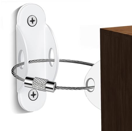 Barnsäkerhetsmöbler Väggremmar,Barnsäkerhetsmöbler Väggremmar Säkra möbler | TV-säkerhetsremmar Justerbar Robust Heavy Duty-kontakt, vältningsskydd, enkel installation, för barn, f