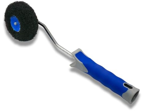 DEWEPRO Eckputzwalze für Rollspachtel - Eckenroller für Innenkanten & Gipskarton - Spezial-Roller für pastöse Spachtelmassen