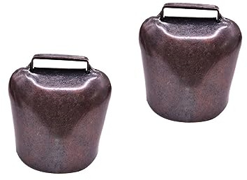 Alipis Campane Per Animali Da Allevamento in Ferro Spesse, Set 2 Pezzi Bronzo Rosso, Campanelle a Forma Di Pecora Per Mucche e Pecore, Accessori Anti-smarrimento Per Pascolo e Decorazione Da Appendere
