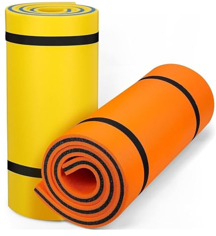 Flytande vattendyna, skumdyna for simning, tjock vattendyna for vuxna, pool, sjö, hav(Yellow)