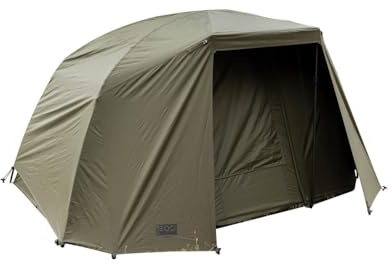 FOX EOS Pro CUM400 - Tenda bivvy per 1 persona | Rifugio per pesca alla carpa | Aumenta il calore in inverno e il fresco in estate | Impermeabile | Riduce la condensa | Crea spazio | Codice CUM400