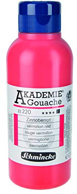 Schmincke – AKADEMIE® Gouache - feine Künstler-Gouache, Zinnoberrot - 250 ml