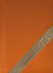 Stammbuch Jenny, orange, Banderole mit Schriftzug in Gold, Stammbuchformat