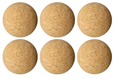 Ulapithi Tischfussball Kickerbälle Ball 36 mm sehr leise Naturkork Kork Kicker Bälle Tischfussball, Kicker Ball, Tischfussball-Bälle