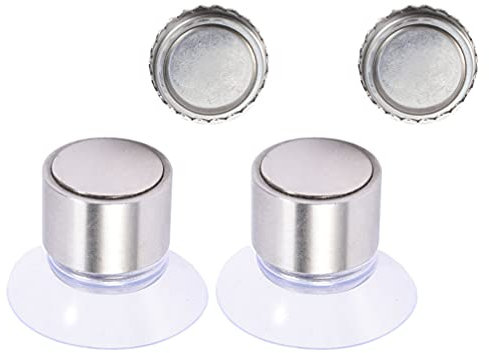 Cabilock 2 Sets of Magnetic Soap Holder Soap Dish Suction Stainless Steel for Shower Bathroom and Kitchen Random Style