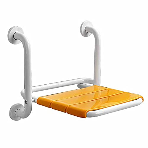 XQHDWEC Duschsitz Klappsitz Klappbar Wandmontage, Duschsitz Hocker hochklappbar Duschklappsitz zum Senioren, Alten, Behinderte, Behinderung und Verletzt