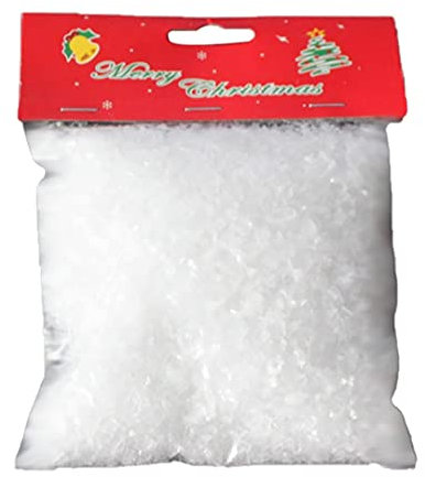 Neige artificielle de Noël, neige artificielle fausse neige decoration fausse neige neige artificielle poudre Simulation de Noël Snow Snow Prop pour la fête Décoration de Noël Enfants Kid cadeau