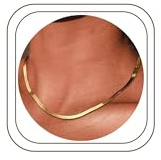 HSWYFCJY kvinnor klassisk ormkedja fiskbenskedja choker halsband 3 mm/5 mm bred kedjelängd som födelsedagspresent för flickor, 3mm-45cm, Rostfritt stål