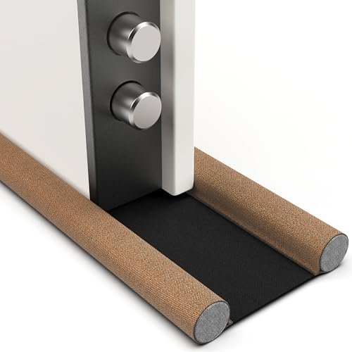 BabyBunny Paraspifferi Sottoporta Universale per Porte Blindate e Interne ed Esterne da 4,5 a 12 cm di Spessore | Previene Spifferi e Infiltrazioni di Polvere, Acqua, Luce, Insetti e Rumori (Sabbia)
