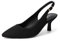 DREAM PAIRS Women's Kitten Heel Slingback Pointed Closed Toe Low Stiletto Heels Dress Bridal Elegant Wedding Pumps Shoes,Size 8,Black-Suede-1,SDPU2444W