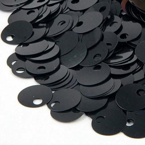 VICIYOO Pailletten mit großem Loch, flach, rund, 10 mm, 20 mm, 30 mm, Lagersilber, DIY-Pailletten zum Nähen, Basteln, Heimdekoration, Füllmaterial, 10 g