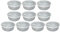 JMS we create smile - Large Clear Round Plastic 3D Printer Filament Storage Containers with Airtight Lids - Dry Boxes for 3D Printer Filaments (2.5L litres) (10)